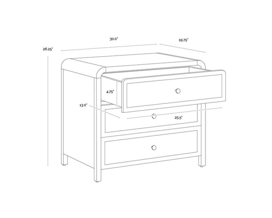TIERRA NIGHTSTAND by Sunpan