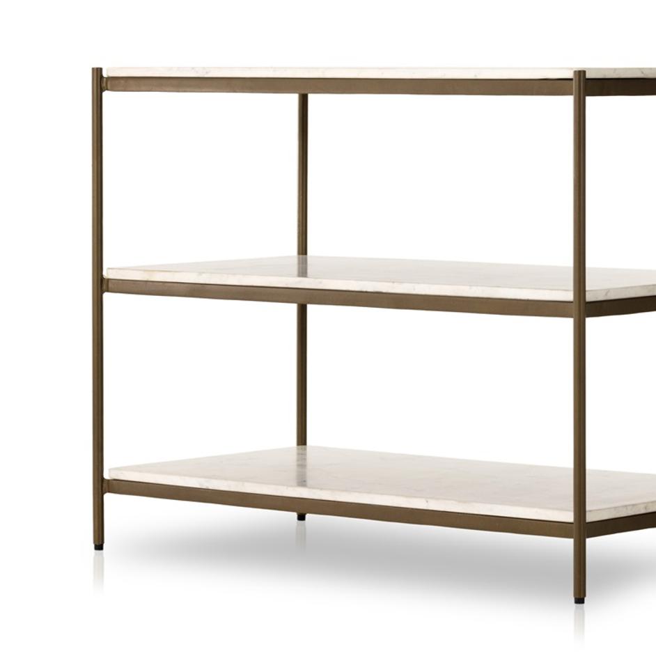 Felix Large Nightstand In Antique Brass by FOUR HANDS