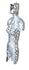 Silver Leaf Torso by Urbia Imports