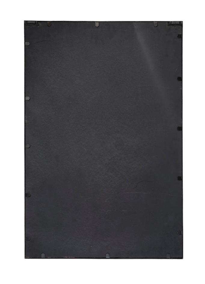 Fractured Hammered Iron Rectangle Wall Mirror by Jamie Young