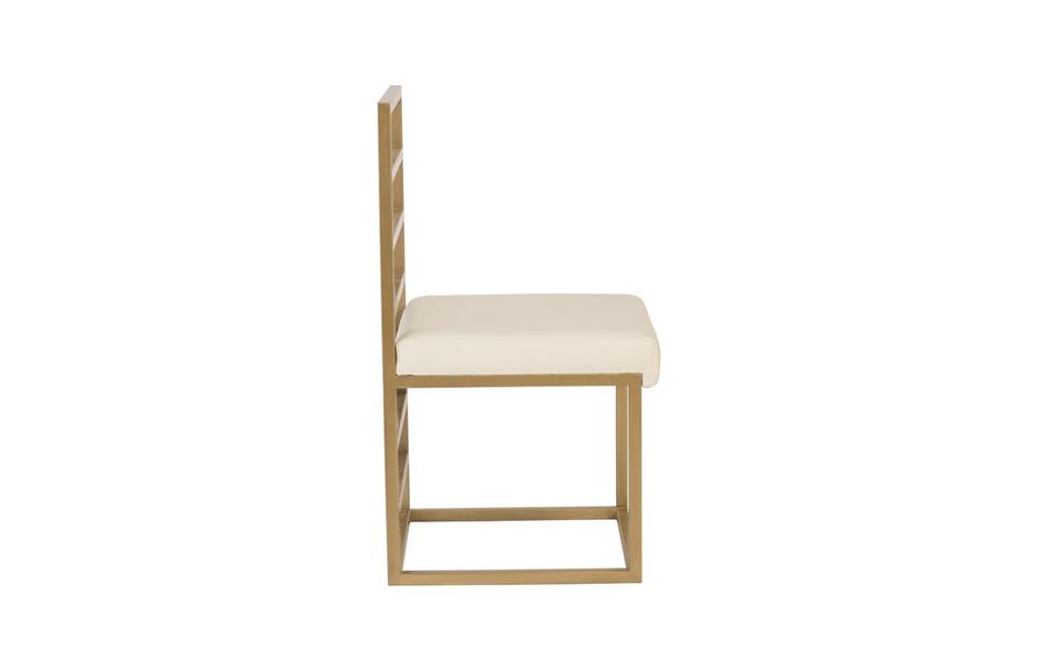 Ladder Dining Chair, Natural/Brass Finish  by PHILLIPS COLLECTION