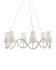 Kadir Chandelier In Silver Granello by Currey & Company
