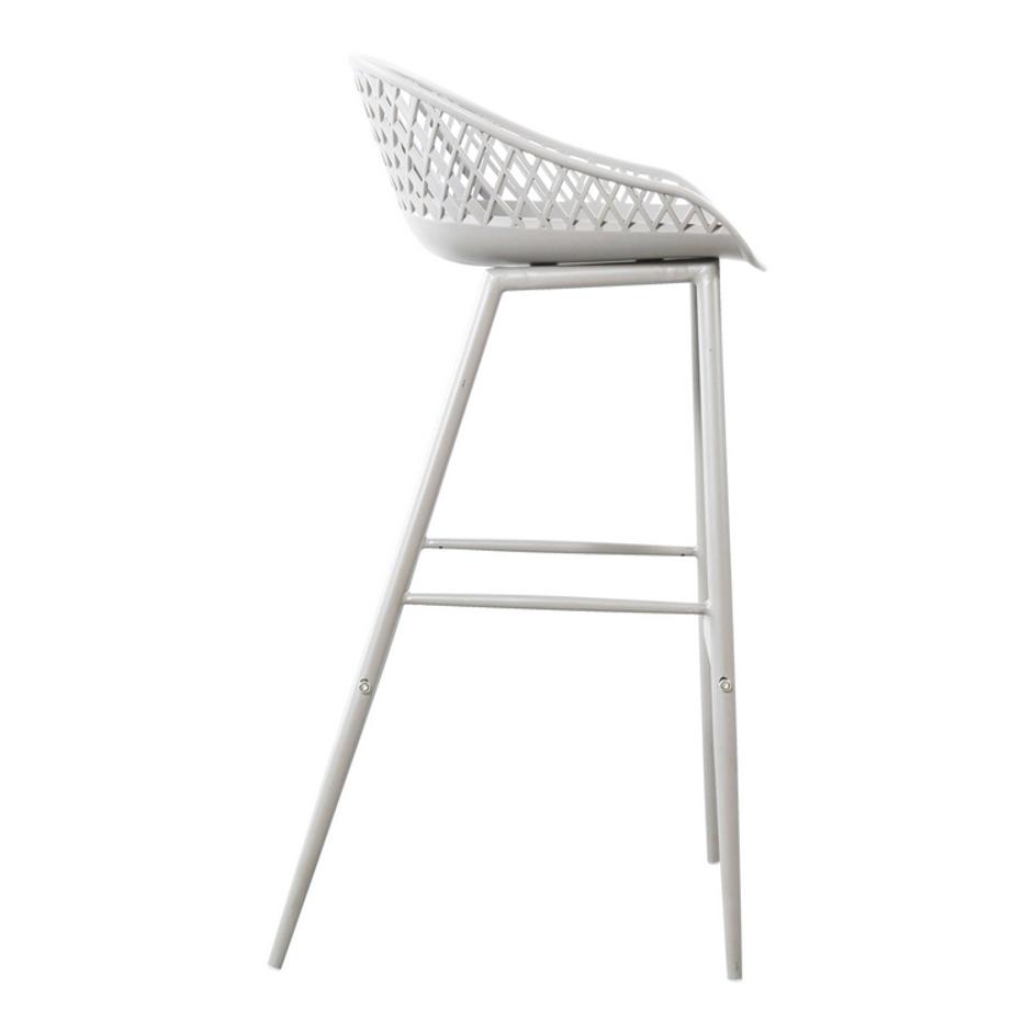 PIAZZA OUTDOOR BARSTOOL WHITE by Moes Home