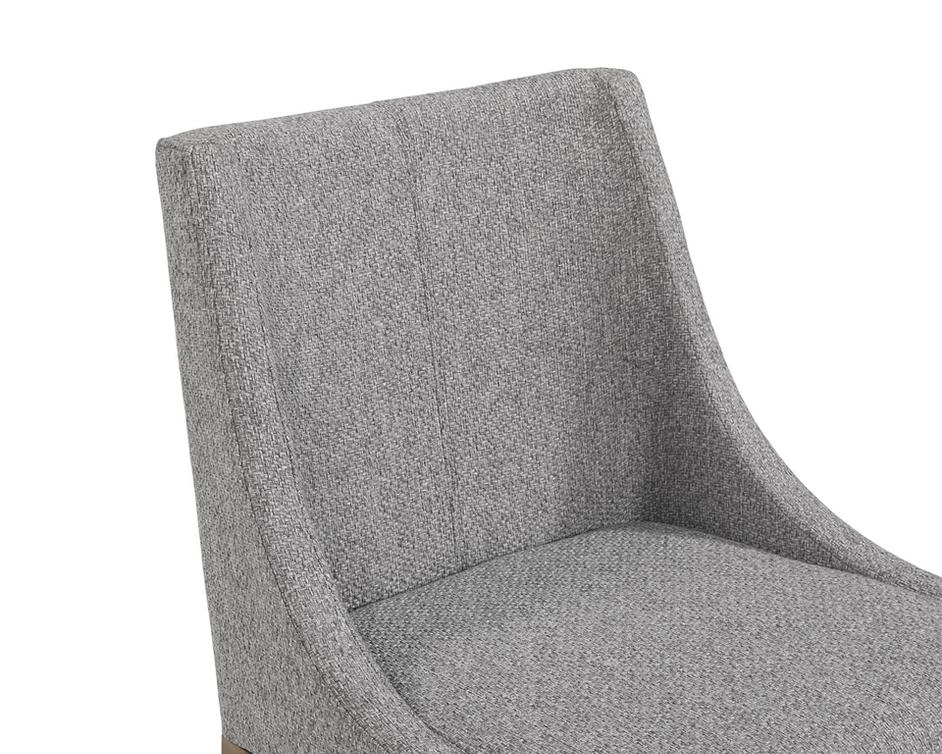 DIONNE DINING CHAIR - MONUMENT PEBBLE by Sunpan