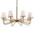 Lassen 8 Light Brass Chandelier by Uttermost