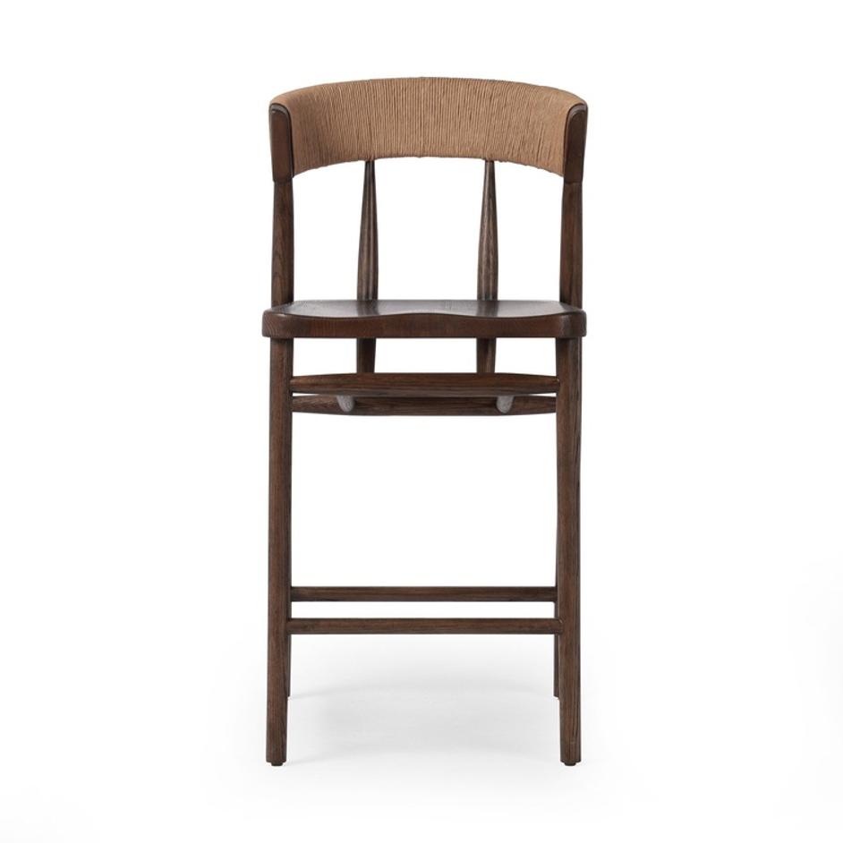 Buxton Bar + Counter Stool - Natural Paper Rush by Four Hands