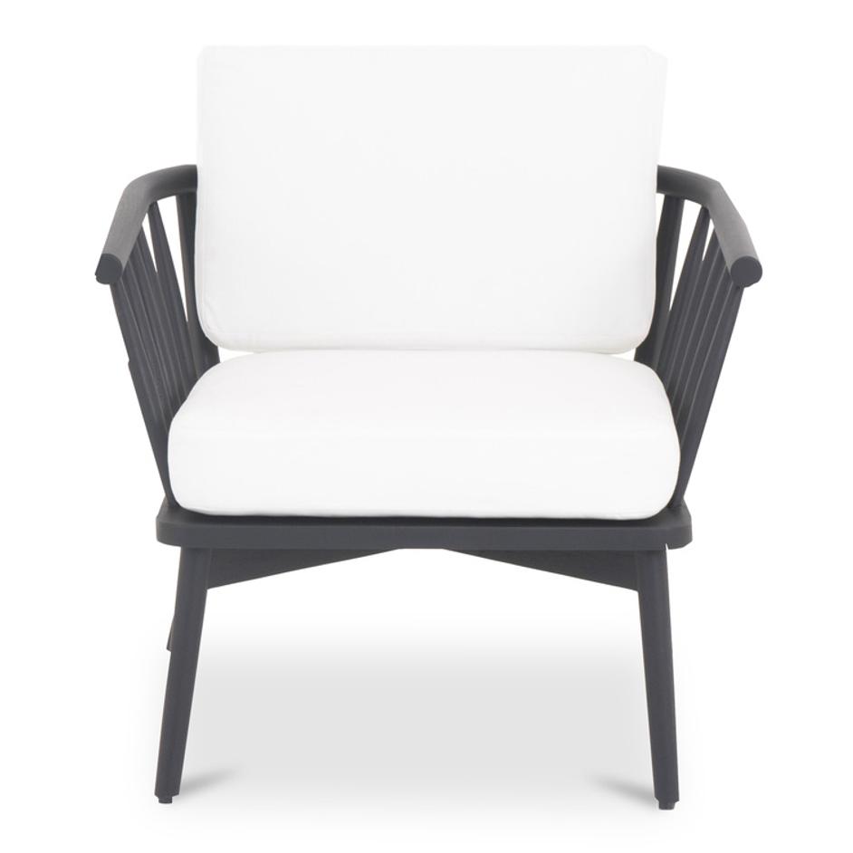 Wren Outdoor Lounge Chair Warm White by Moes Home