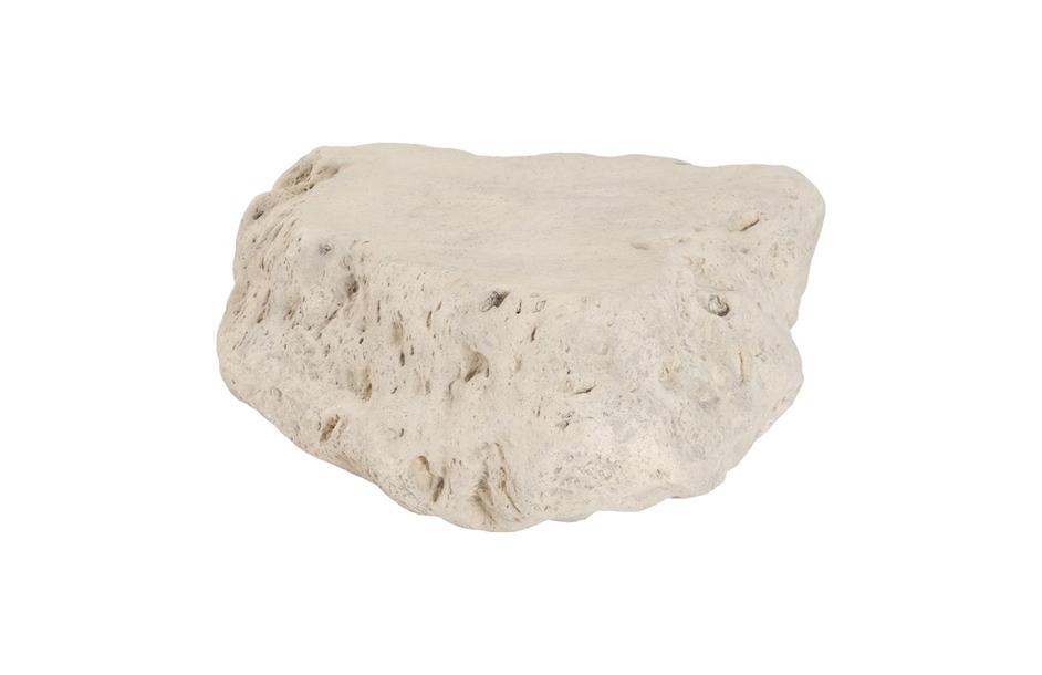 Cast Boulder Coffee Table Roman Stone, Large by PHILLIPS COLLECTION