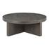FOLKE ROUND COFFEE TABLE DARK BROWN by Moes Home