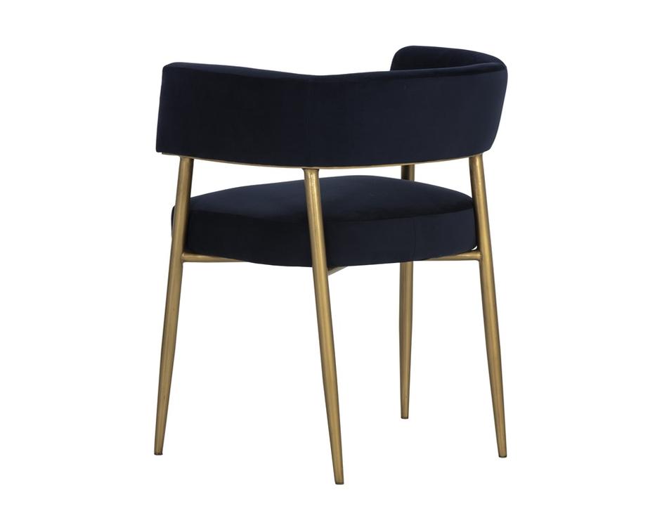 Maestro Dining Armchair - Abbington Navy by Sunpan