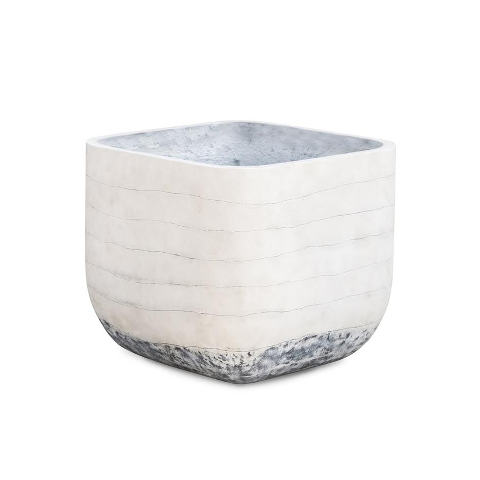 Ingall Square Planter-Grey Ombre by FOUR HANDS