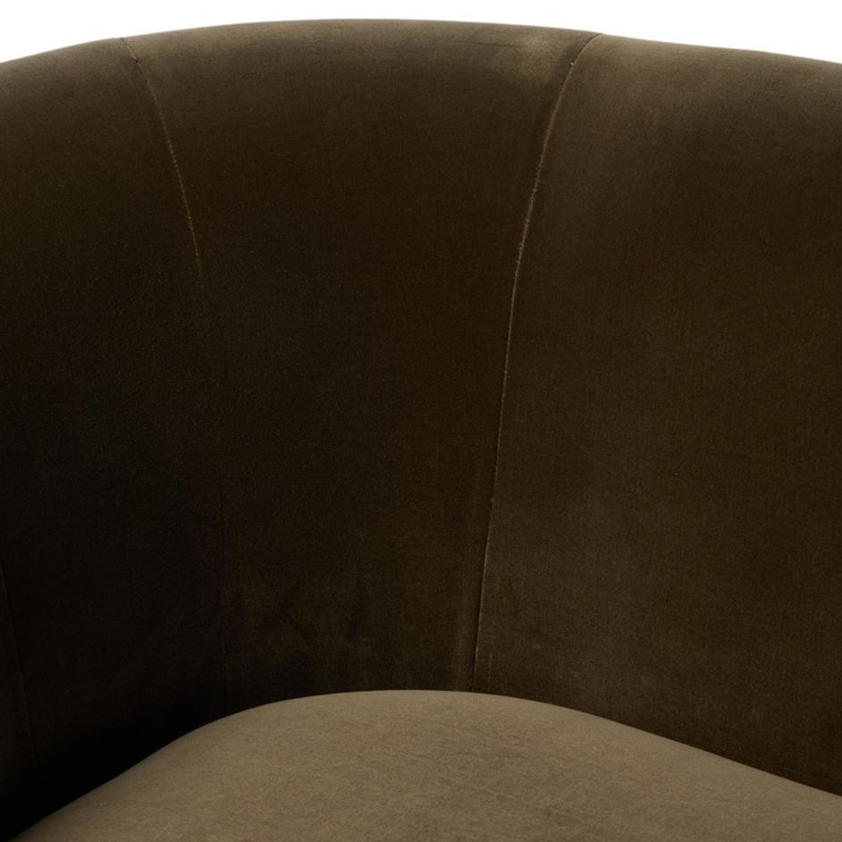 Deandra Tete A Tete Chaise - Surrey Olive by Four Hands