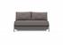 CUBED FULL SOFA BED in MIXED DANCE GREY FABRIC WITH Chrome legs 521 by INNOVATION USA