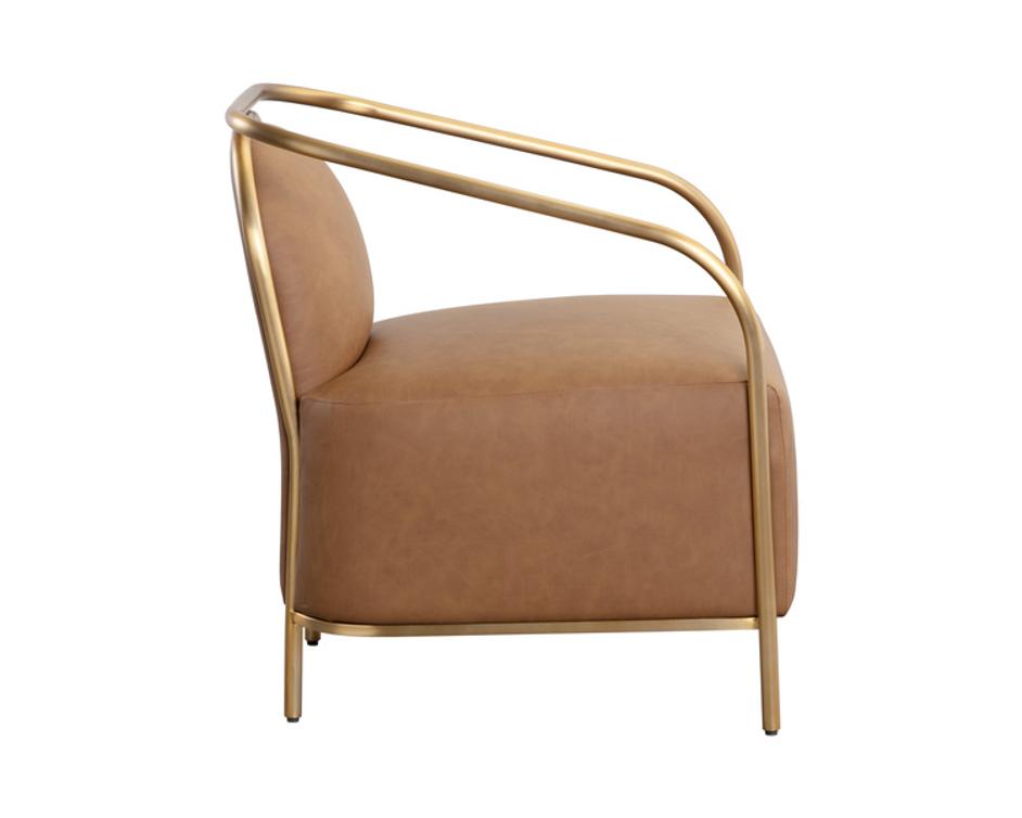 CICERO LOUNGE CHAIR - MILLIKEN COGNAC by Sunpan