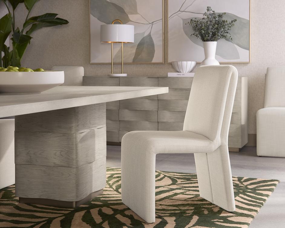 CASCATA DINING CHAIR - EFFIE LINEN by Sunpan