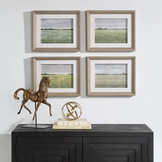 Quiet Meadows Framed Prints, S/4 by Uttermost