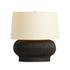 Kragen Table Lamp - Textured Matte Black Porcelain Ceramic by Four Hands