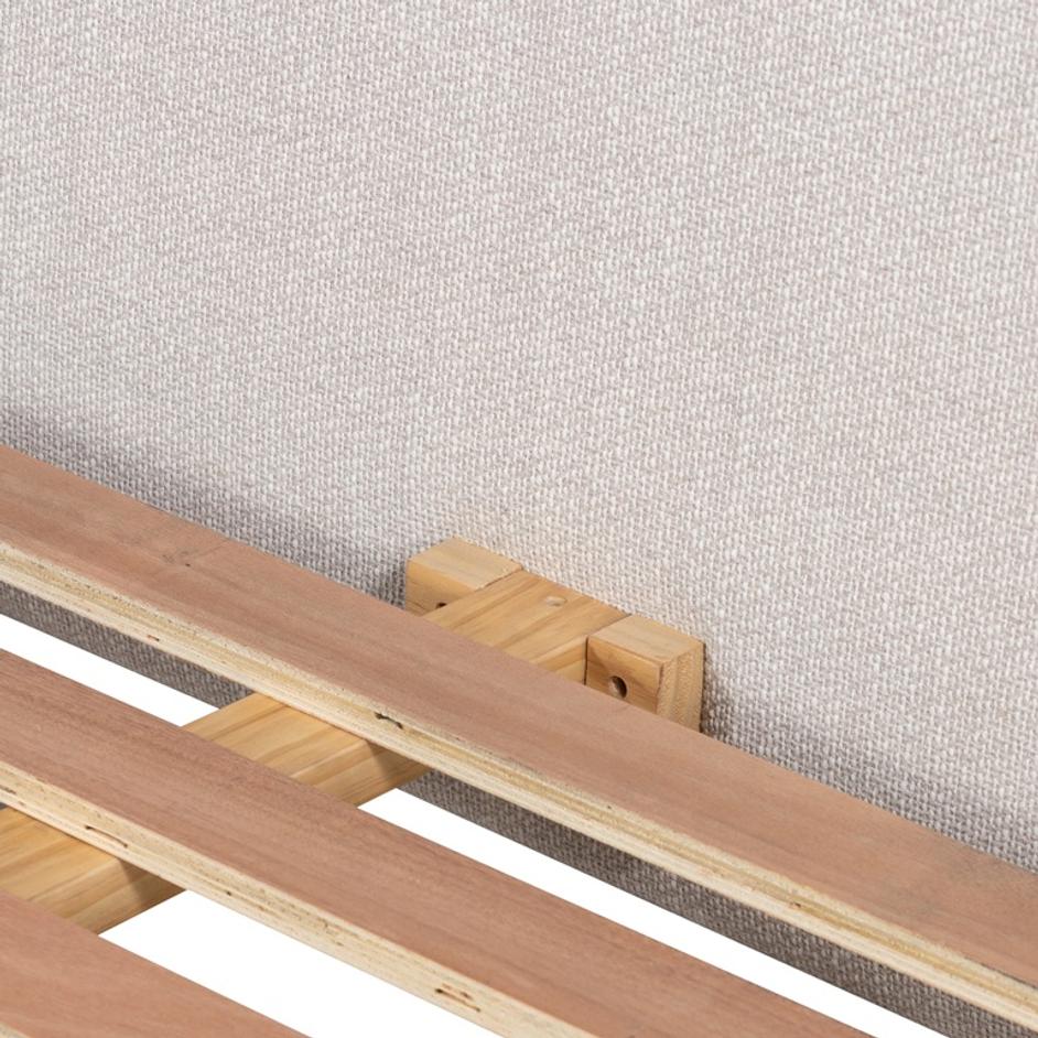 Harriett Bed In Gibson Wheat In King by FOUR HANDS