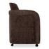 Mesto Rolling Dining Chair Dark Brown by Moes Home