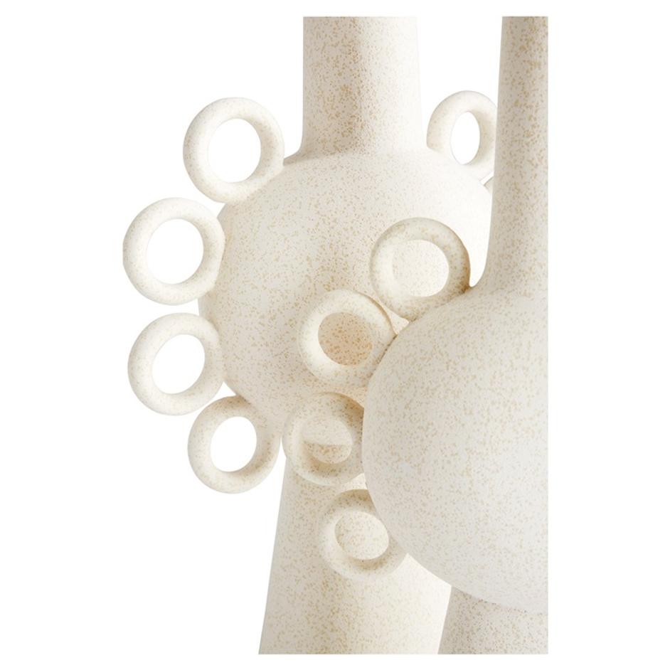 Ringlets Vase | White - Small by Cyan Design