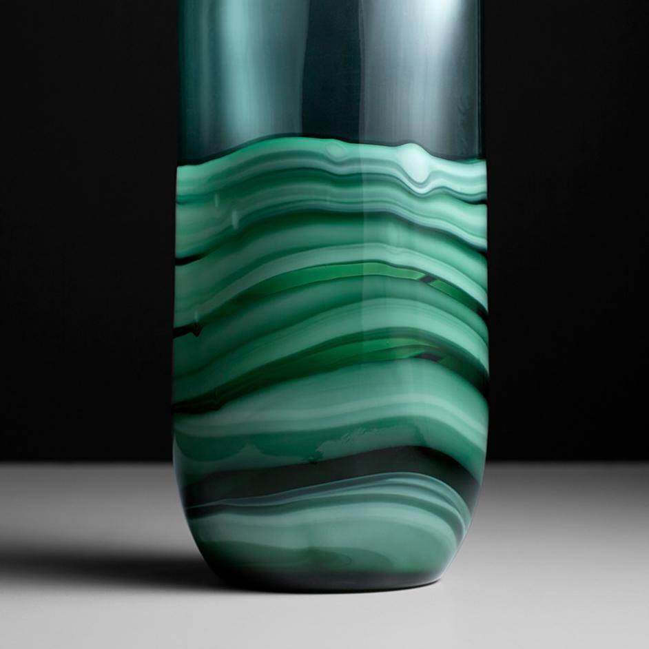 Torrent Vase in Green by Cyan Design