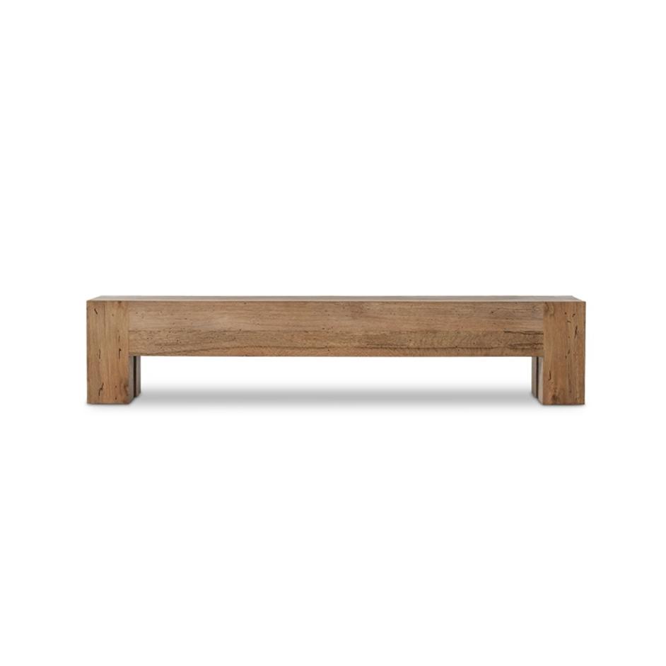 Abaso Large Accent Bench In Rstic Wormwood by FOUR HANDS