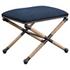 Firth Small Navy Fabric Bench by Uttermost