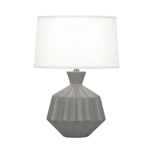Matte Smoky Taupe Orion Table Lamp by Robert Abbey