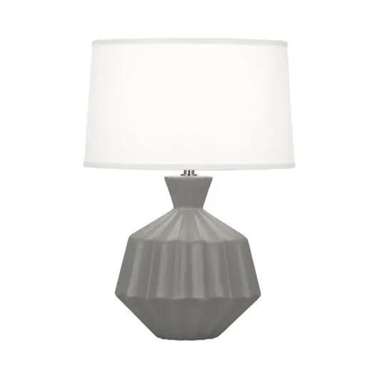 Matte Smoky Taupe Orion Table Lamp by Robert Abbey