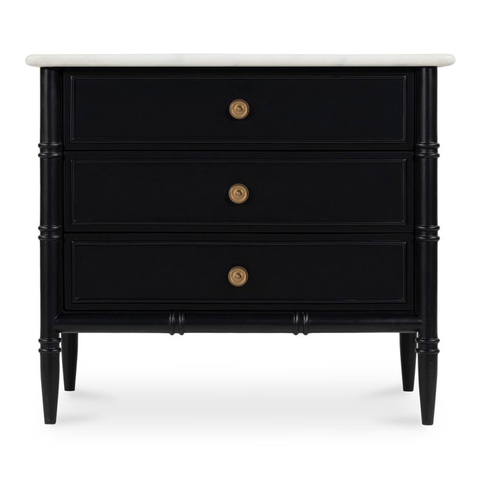 Eleanor Nightstand Black by Moes Home