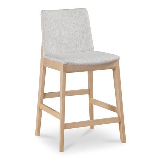 Deco Oak Counter Stool Light Grey by Moes Home
