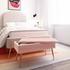 Ziva Blush Velvet Storage Bench by tov furniture
