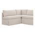 Fable Slipcover Dining Banquette L-Shape Beige 125.5In by Moes Home