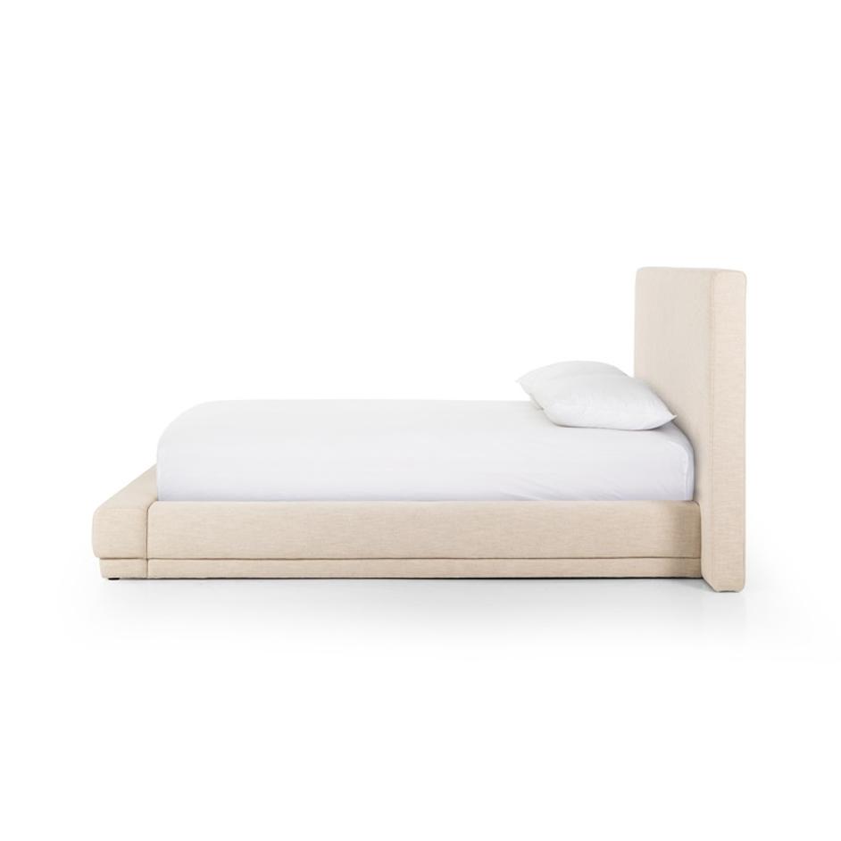 Martina Bed Wide Queen in Bergamo Parchment by FOUR HANDS