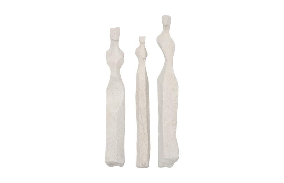 Cast Women Wall Art, Set Of 3, Smallallall, Roman Stone by Phillips Collection
