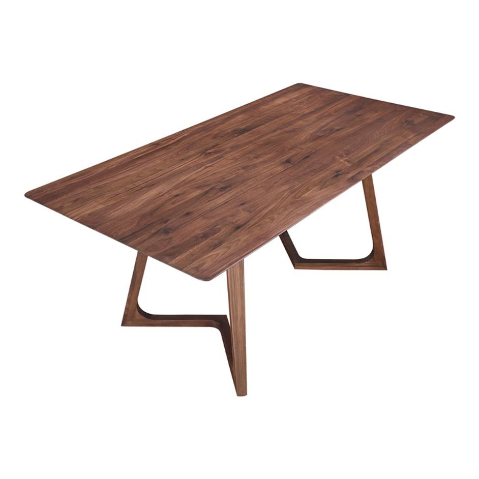 GODENZA DINING TABLE RECTANGULAR WALNUT by Moes Home