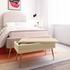 Ziva Cream Velvet Storage Bench by tov furniture