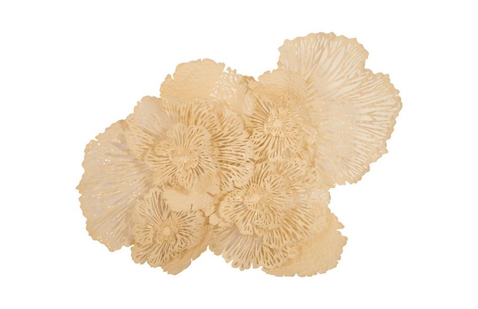 Flower Wall Art, Ivory, Large by PHILLIPS COLLECTION