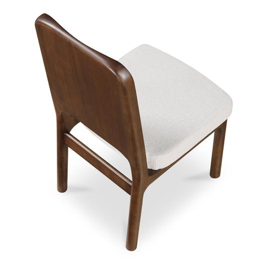 Kerr Dining Chair Walnut-Stained Ash Beige-Set Of Two by Moes Home