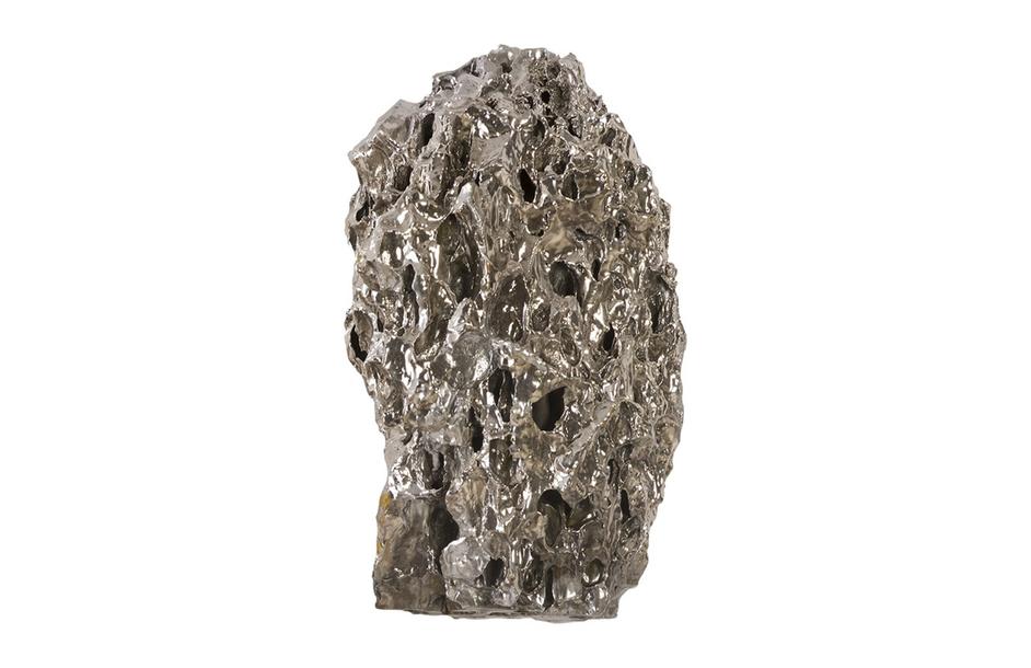 Stalagmite Wall Art Chrome, Set of 3,  Assorted Size and Shape by PHILLIPS COLLECTION