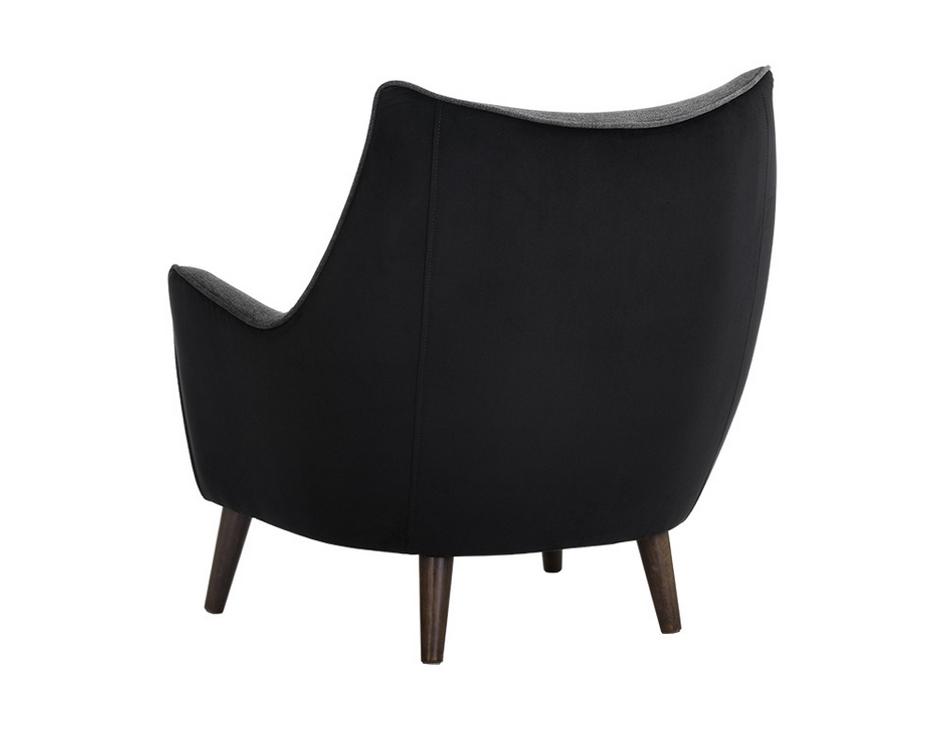 Sorrel Armchair - Polo Club Kohl Grey / Abbington Black by Sunpan