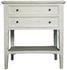 Oxford 2-Drawer Side Table, White Wash by Noir Furniture
