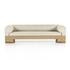Joss Outdoor Sofa In 106" In Natural Teak by FOUR HANDS