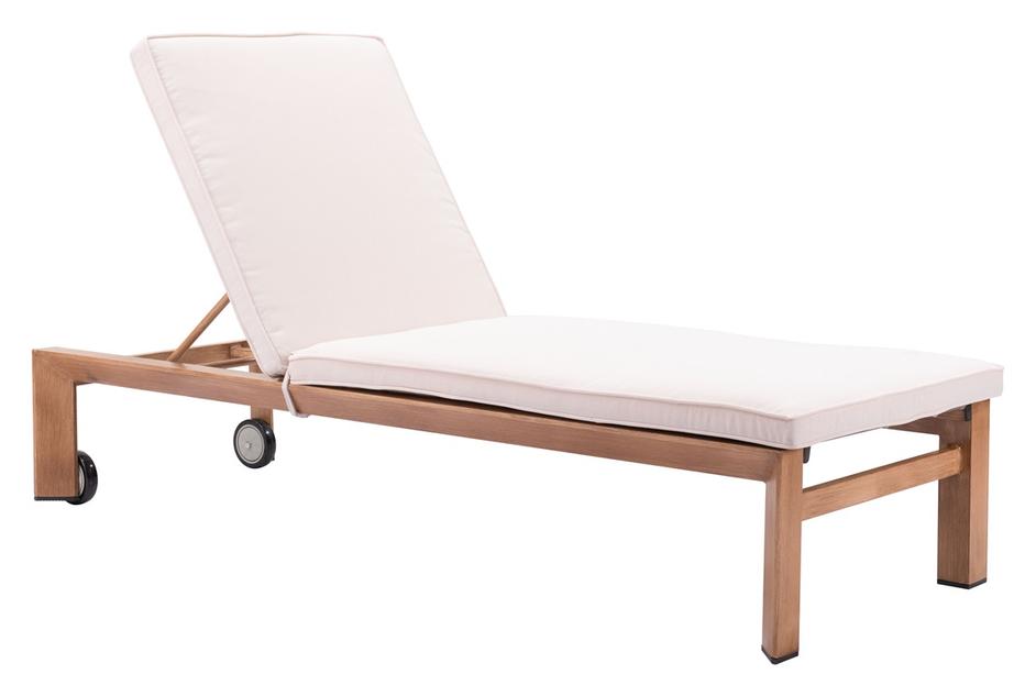 Cozumel Lounge Chair Beige & Natural by Zuo Modern