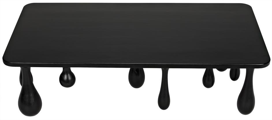 Drop Coffee Table, Hand Rubbed Black by Noir Furniture