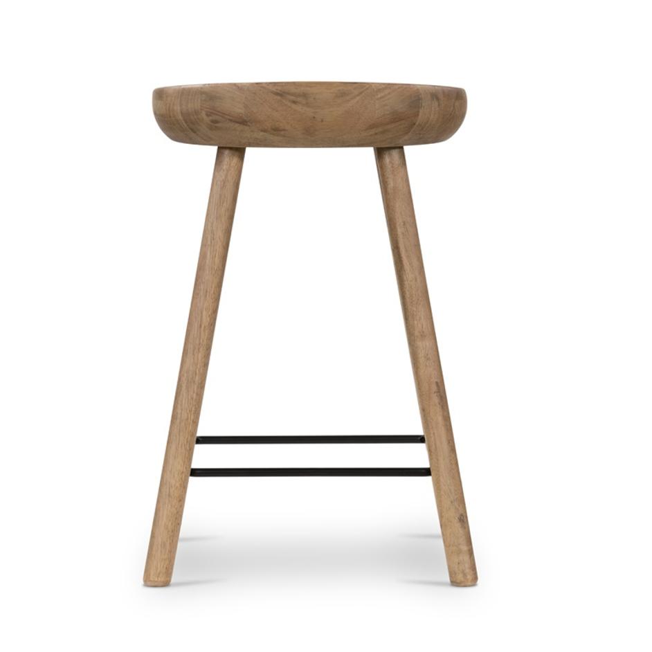 Barrett Stool In Natural Matte In Counter by FOUR HANDS