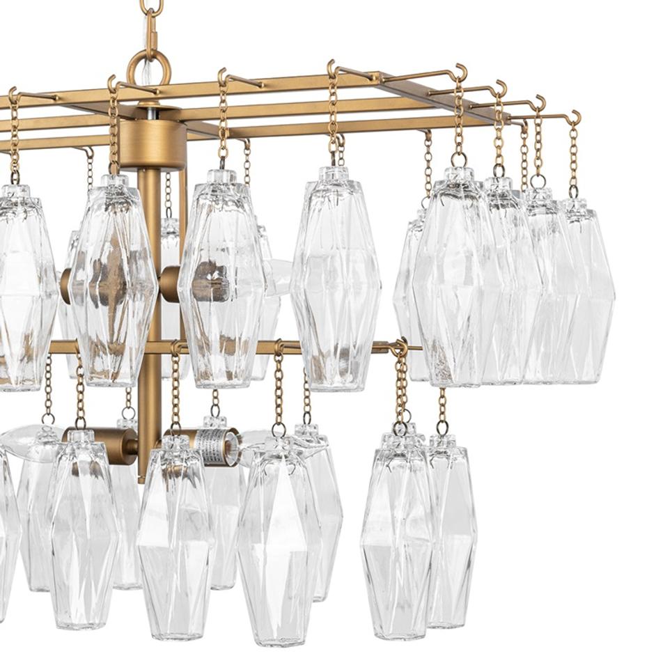 Tressia Chandelier Brass by Classic Home