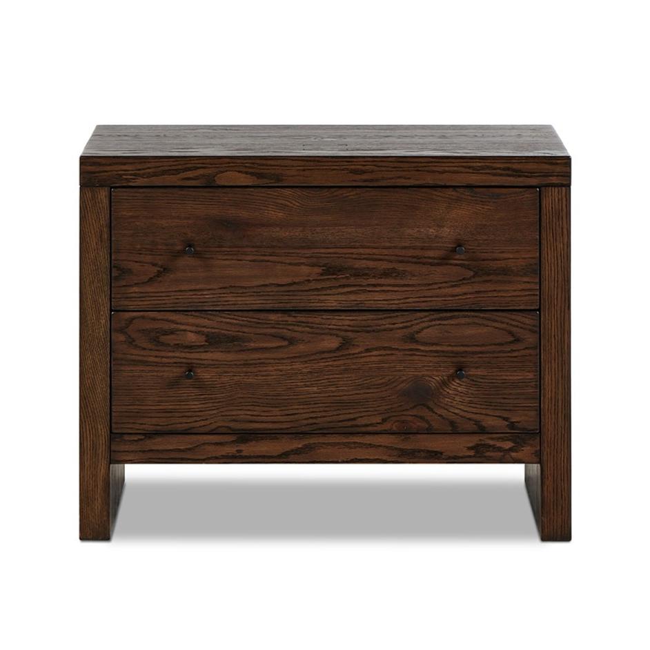 Torrington Charging Nightstand - Umber Oak by Four Hands