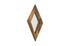 Diamond Chamcha Wood Mirror, Small, Natural by PHILLIPS COLLECTION