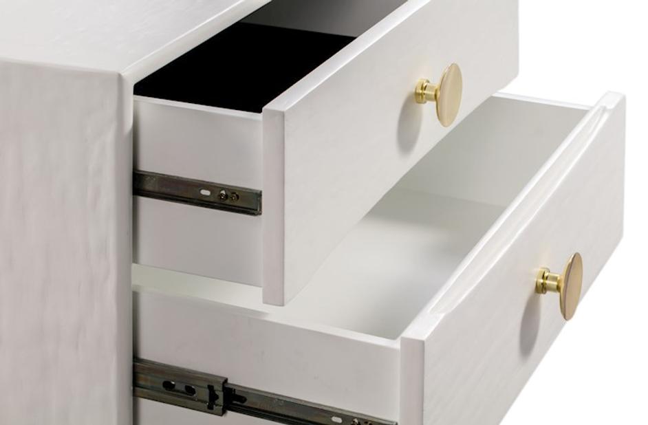 Divine White Nightstand by tov furniture